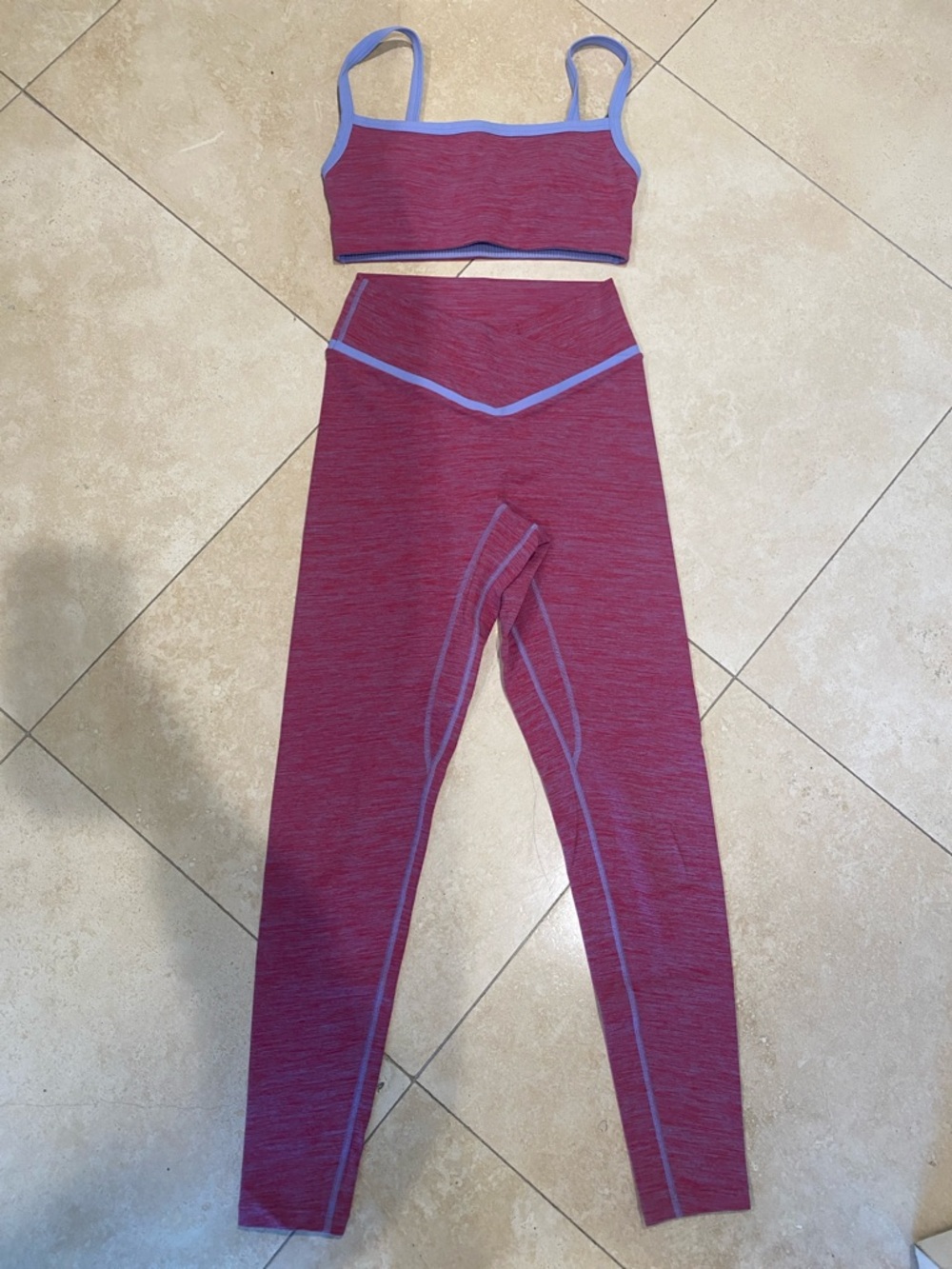 Vitality Daydream Set in Pink w/ Purple Trim